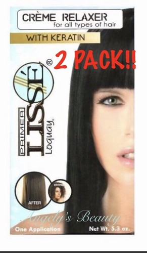 LOQUAY: PRIMER LISSE CREAM HAIR RELAXER W/KERATIN / Crema alaciante con  queratin | eBay