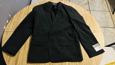 Van Heusen Boys Suit Jacket Blazer Size 14 Black Coat VHSDE05F Jacket Only