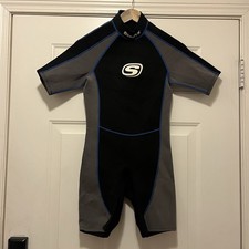 Stearns Men s Size M Nylon Rubber Wetsuit Top Black/Blue surfing diving water