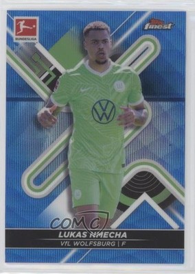 2021 Finest Bundesliga Blue Wave Refractor /150 Lukas Nmecha #146 Rookie RC 16k2