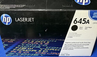 HP Laser jet Black Toner Cartridge Genuine Color 645A C9730A 5500 5550