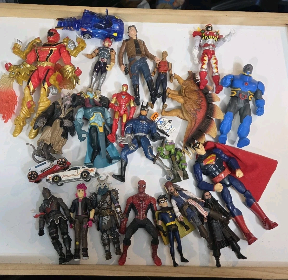 Lot De 8 Figurines Super-Héros Et Super-Vilains - N°1 - Plastique Occasion