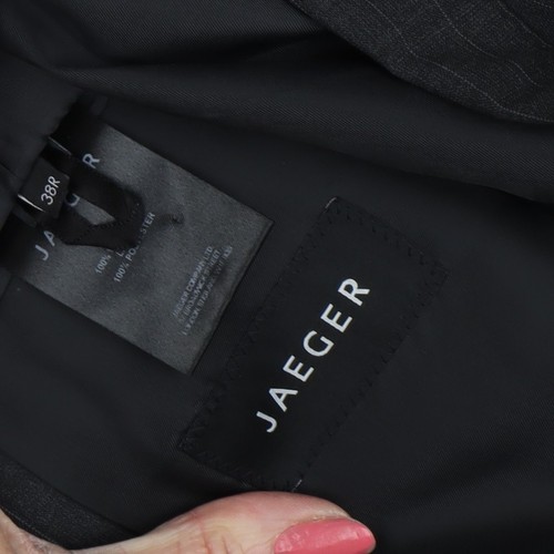Blazer de lana gris para hombre Jaeger 38R - Imagen 3 de 12