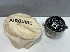Vintage Airguide Marine Boat Compass With Canvas Cover Chrome Pitting As Is Vintage Airguide Marine Boat Compass With Canvas Cover Chrome Pitting As Is