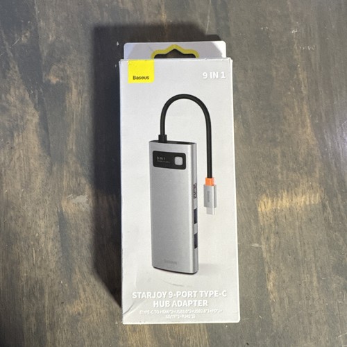 Baseus Laptop Docking Station Dual Monitor 4K@120Hz, 9 in 1 USB C Hub NEW - Picture 3 of 7