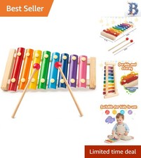 Educational Wooden Xylophone for Kids - Safe Musical Toy for Toddlers 