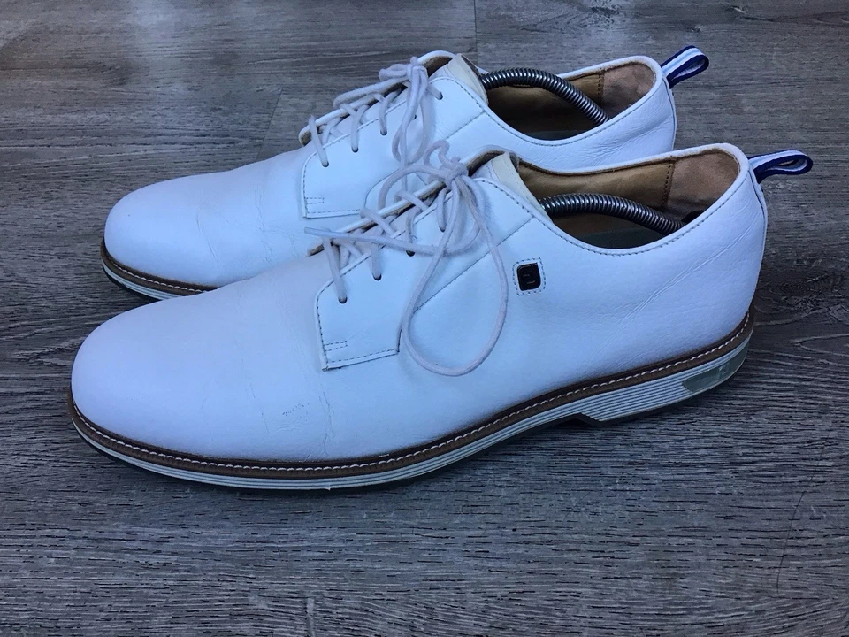 FootJoy Men’s Size 13 M Dryjoys Premiere Series Field Golf Shoes - White 54355 - Image 4 of 4