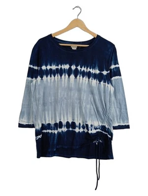 Chico's T-shirt à Manches Longues Femmes Bleu Abstrait (EU 44, INT XXL) - Photo 1/4