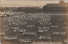 Coronation Pageant Sheffield Maypole Dance Children RPPC Postcard