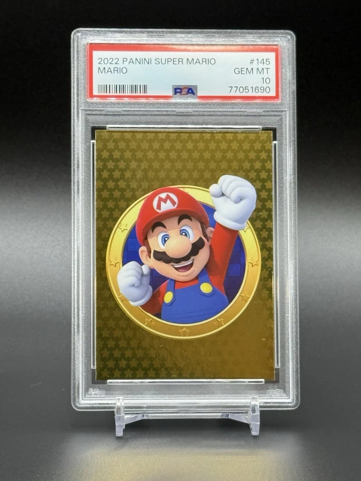 Panini Super Mario #145 Mario 2022 PSA 10 GEMA como nuevo Foto 3 de 4