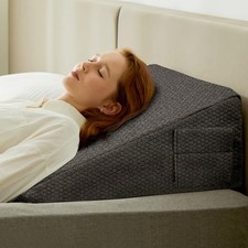 Wedge Pillow, 12 inch Bed Wedge Pillow, Elevated Body Pillow for Back Support...