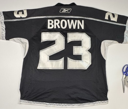 Reebok NHL Los Angeles Kings Dustin Brown Autographed Jersey Mens XL Black - Picture 3 of 19