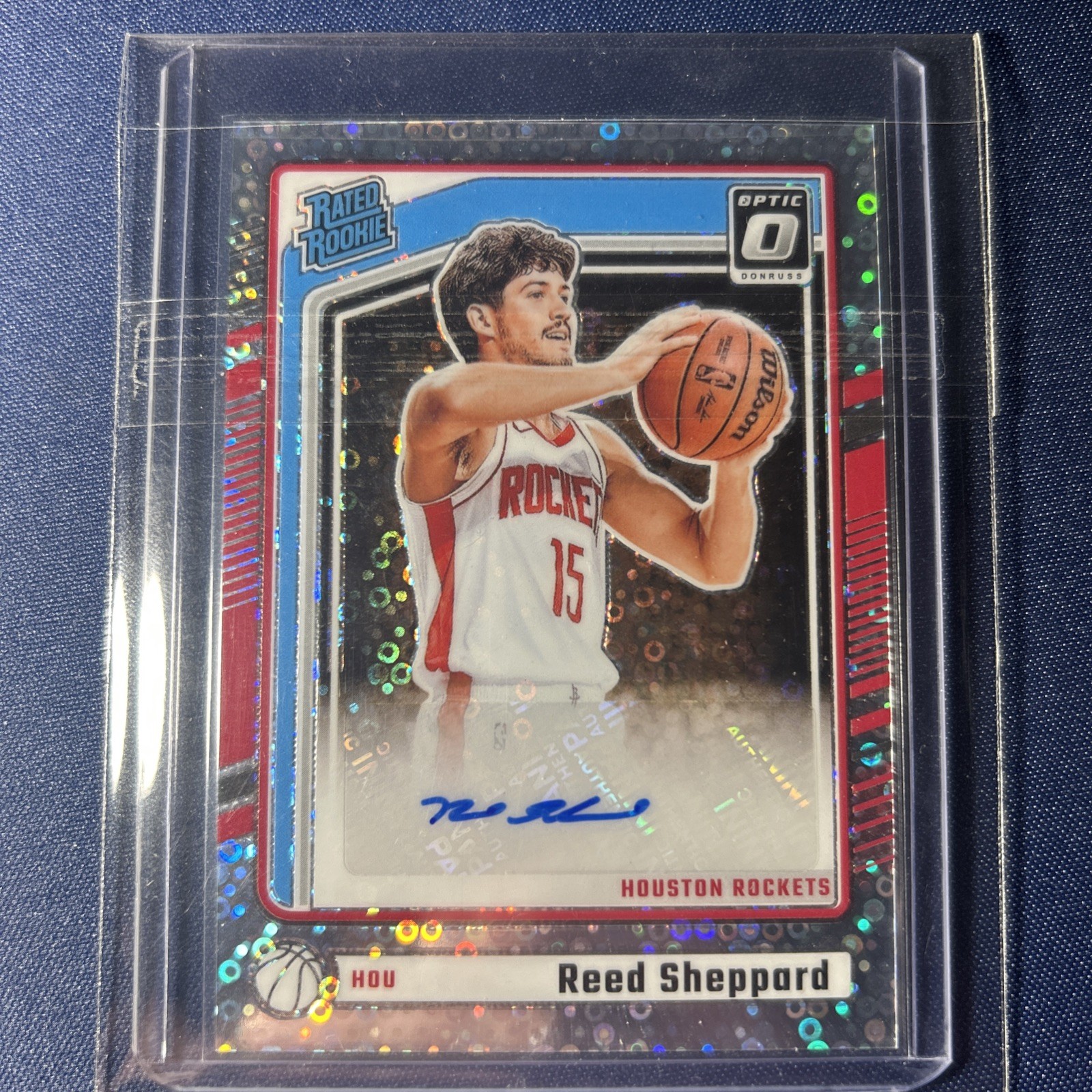 2024 Panini Donruss Optic Rated Rookie Auto Reed Sheppard #302 Fast Break Prizm