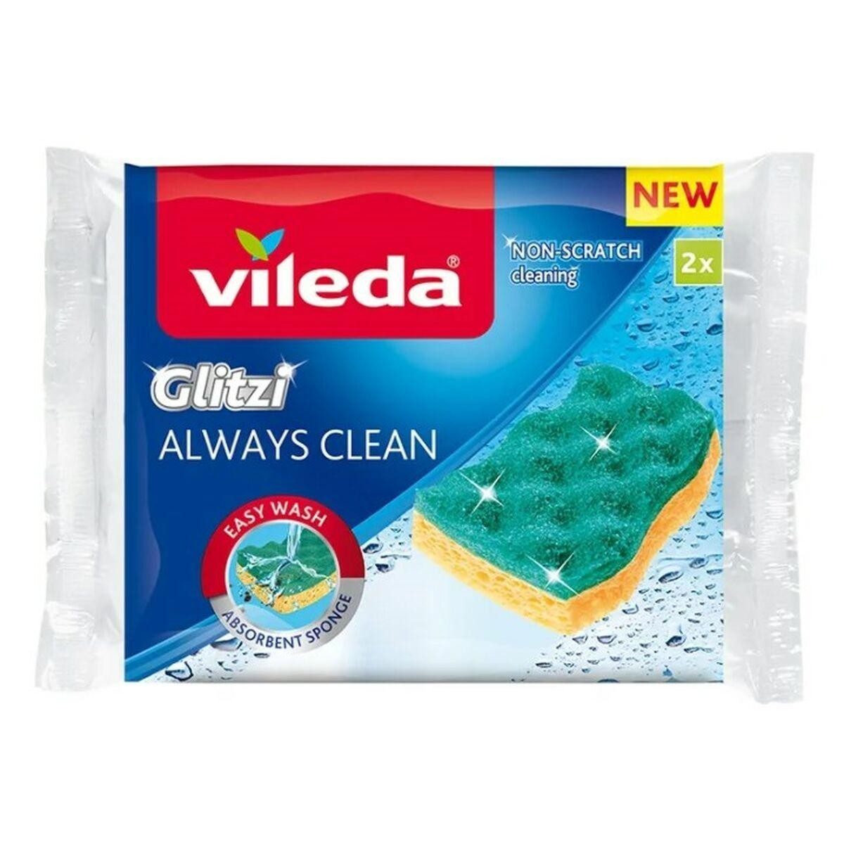 Spugna Vileda 168527 Giallo Verde: Pulizia Veloce e Senza Fatica