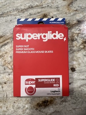 Superglide Glass Mouse Skates Logitech G Pro X Superlight 2 Type-C Red