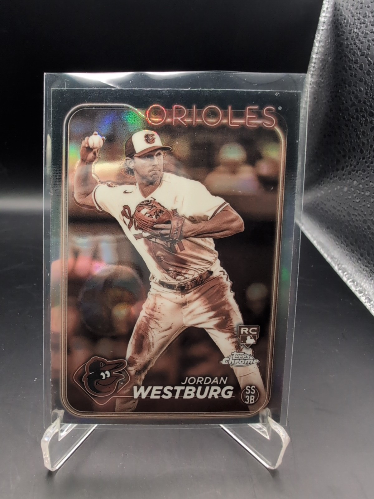 2024 Topps Chrome Sepia Refractor Jordan Westburg #277 Rookie Baltimore Orioles