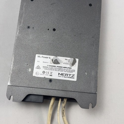 Amplificatore Hertz Ml Potenza 4 Classe D 4 Canali AUTO AUDIO 1000 Watt TESTATO FUNZIONANTE - Foto 7 di 13