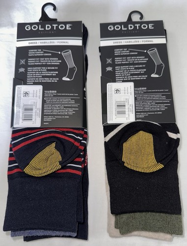 New Men’s Gold Toe Dress Aquafx Lobster & Island Sailboat Crew Socks 6-12.5 - Picture 2 of 4