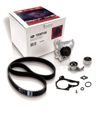 Gates TCKWP199 PowerGrip Premium Timing Component Kit mit Wasserpumpe 