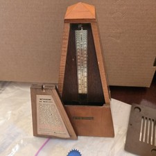 Vintage Seth Thomas Metronome De Maelzel Wood Wind Up Disassembled for Parts