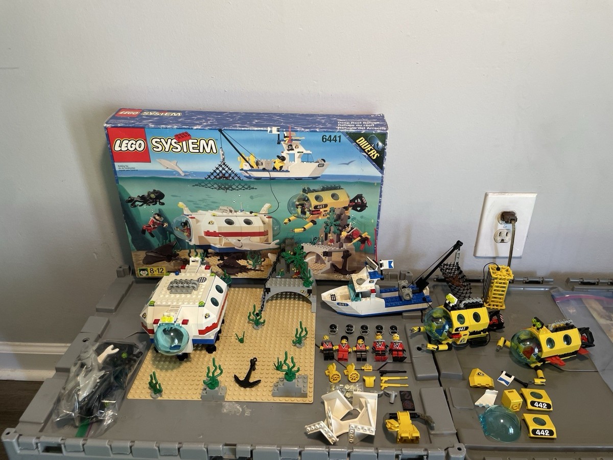 Lego System Vtg Deep Reef Refuge 100% complete Box & Manuel