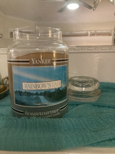 Yankee Candle RARE BLACK LABEL NOS Rainbow's End Large 22 oz Single Wick NEW!! - Picture 7 of 7