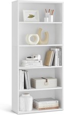 CUSTOS Collection - Bookshelf 5-Tier Bookcase Book Shelf Open Storage Shelf