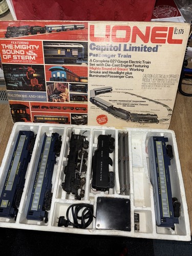 Lionel 1587 O/27 Gauge Baltimore & Ohio Lighted Cars Set - Picture 1 of 15
