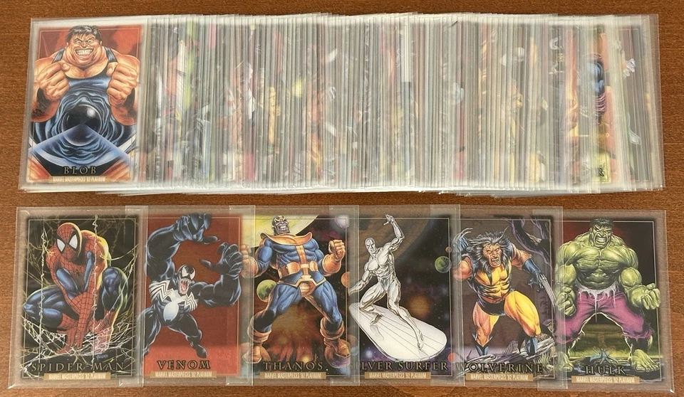 2024 Marvel Masterpieces '92 Platinum Complete Clear Cut Set 1-100 - Photo 1/1