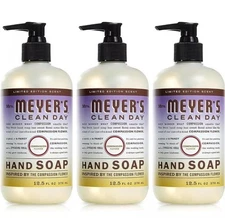 MRS. MEYER'S CLEAN DAY Hand Soap, Compassion Flower, 12.5 fl. oz - Pack Of 3