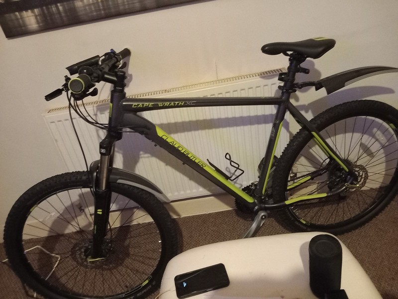mens cycles claud butler silver and green 