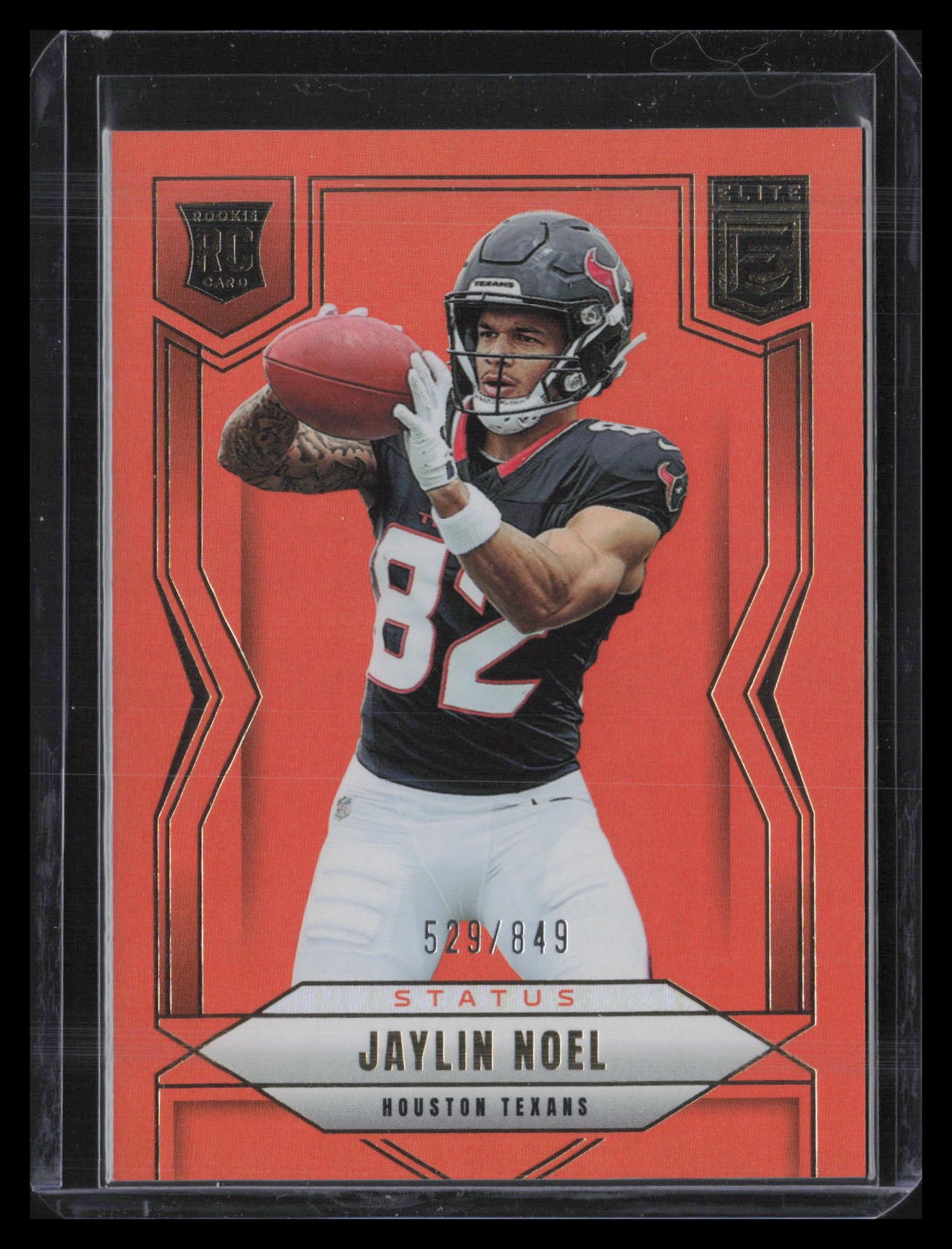 2025 Donruss Elite #135 Jaylin Noel Status Metallic Orange #/849