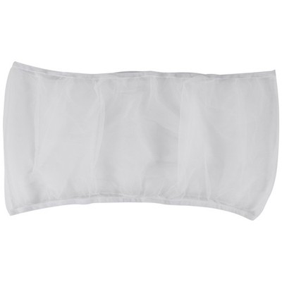 Bird Cage Cover Seed Catcher Bird Cage Mesh Net Cover Skirt Guard (White-M) G2D9