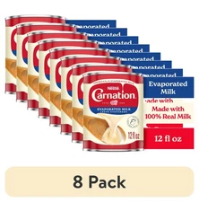 Nestle Carnation Vitamin D Evaporated Milk, 12oz, 8pk