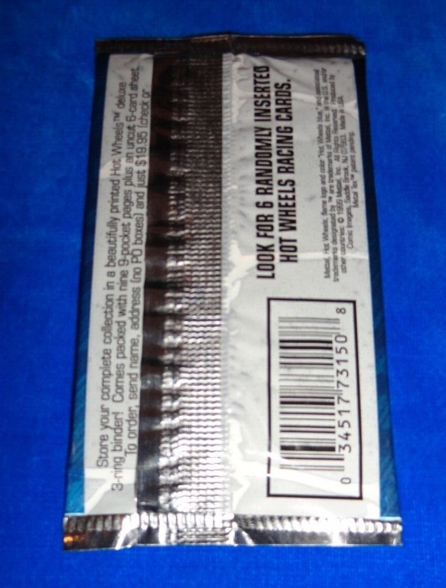 1999 Comic Images Hot Wheels Collector Cards Pack - Picture 2 of 2