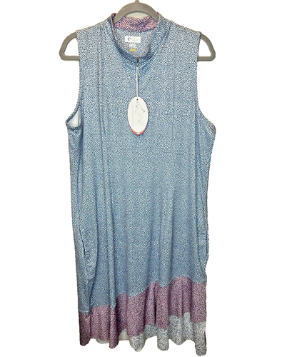Vestido de golf Greg Norman ML75 Piazza sin mangas con volantes para mujer XL que absorbe la humedad - Imagen 2 de 9