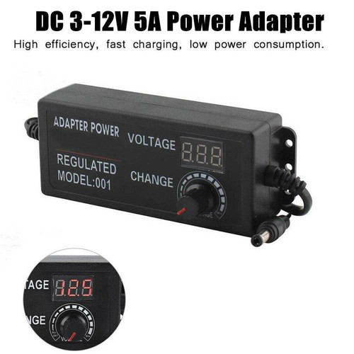 3-12V/24V Netzteil Ladegerät Adapter Einstellbare Geschwindigkeitsregelung XS - Bild 11 von 14