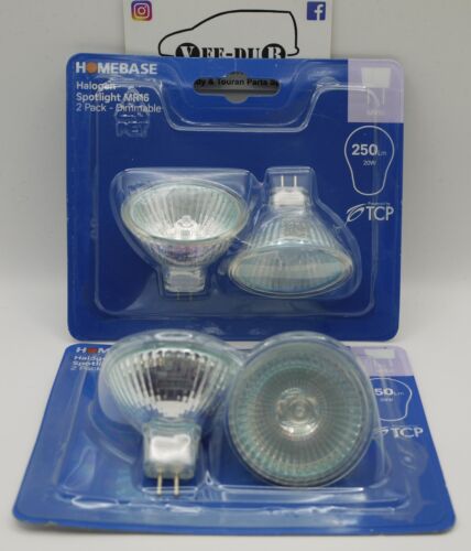 Pack 4x MR16 20W Watt 12V Halogen Spotlight Bulbs Dimmable Homebase Light GU5.3