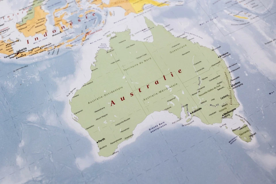 Grande Carte Du Monde En Français, Affiche Murale Avec Laminage, 140 X 100 Cm - Photo 3/4