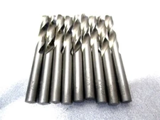 Westward (59MF3) B .238 x 2-1/2 118° Spiral Flute HSS Screw Machine Drill - 9 PC