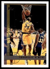 1997-98 Topps Shaquille O'Neal P1 Los Angeles Lakers #109