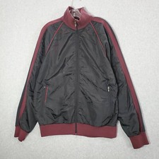 VINTAGE Volcom Stone Men Jacket XL Black Windbreaker Full Zip Surf Y2K READ
