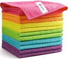 Cleaning Cloths Pack Of 12 Highly Absorbent Microfiber Cleaning Supplies Lint Fr