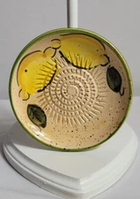 Ceramic Garlic Grater Hand Painted Signed - I See Spain ESPANA 5" Lemons
