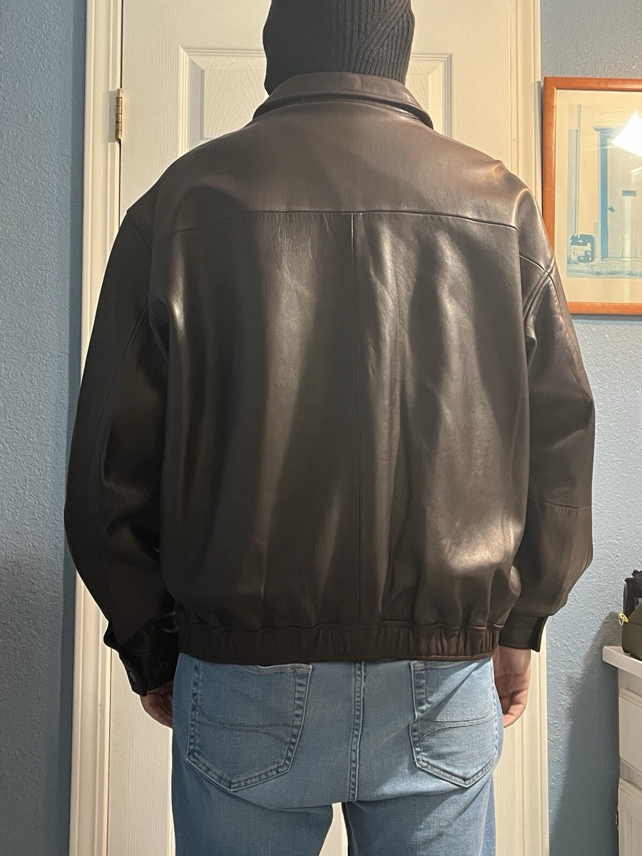 VINTAGE Polo Ralph Lauren Men's Lamb Skin Leather Jacket