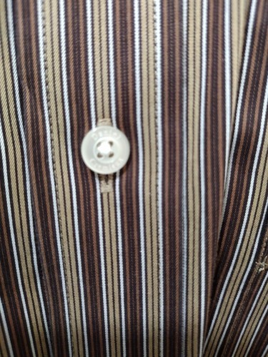 Daniel Cremieux Dress Striped Men's Long Sleeve Button Up Shirt Size L Pre-Owned - Picture 10 of 17