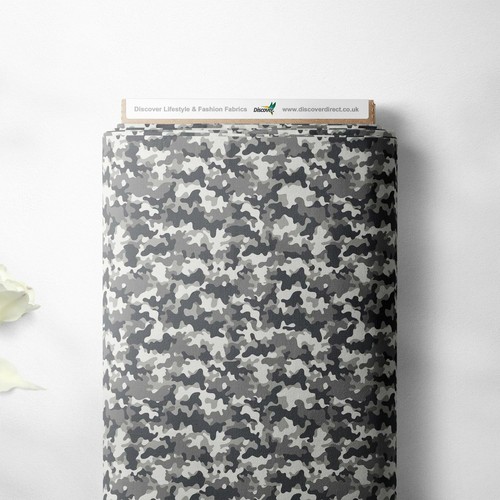 100% Cotton Camouflage Camo Army Print Novelty Kids Children Craft Fabric | FQ - Picture 10 of 21