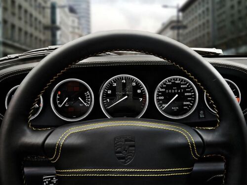 For Porsche 911 964 993 Polished Aluminum Dashboard Trim dash Rings 5pcs - Picture 7 of 16