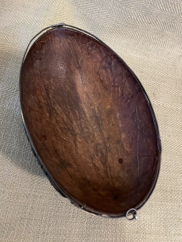 Antigua copa de coco de marinero, neptuno tallada arte popular colonial británico georgiano - Imagen 11 de 12