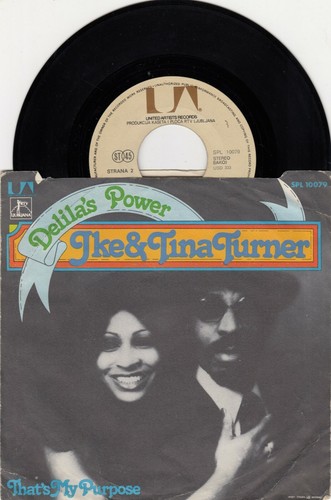 IKE & TINA TURNER DELILA'S POWER 1975 RECORD YUGOSLAVIA 7" PS - Picture 2 of 2